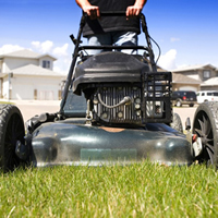 Proper mowing practices encourage a healthy lawn.